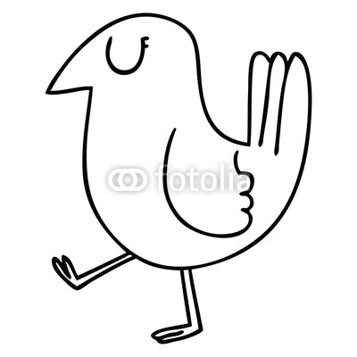 400x400 Quirky Line Drawing Cartoon Yellow Bird Buy Photos Ap Images