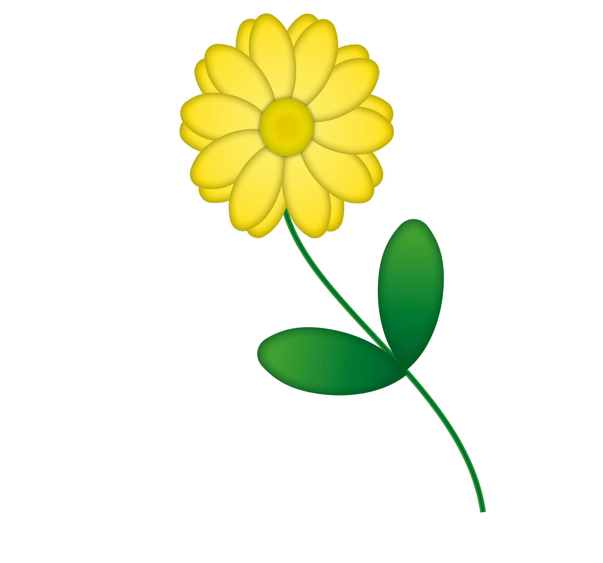Yellow Flower Drawing | Free download on ClipArtMag