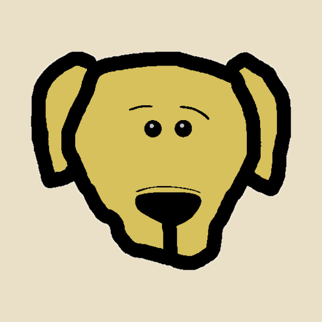 630x630 Labrador Retriever Yellow Cartoon Head