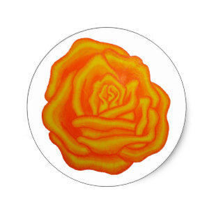 307x307 Yellow Rose Drawing Stickers Labels Zazzle Uk