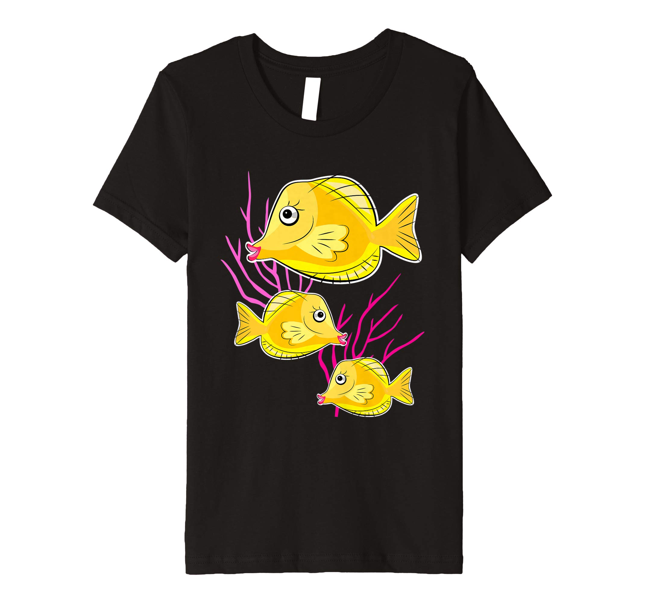 2140x2000 Yellow Tang Tropical Fish Scuba Diving T Shirt Clothing