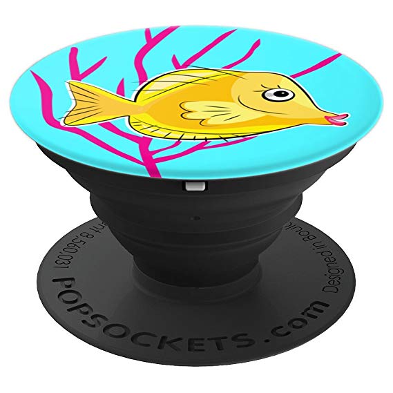 569x569 Cute Girly Yellow Tang With Pink Lips