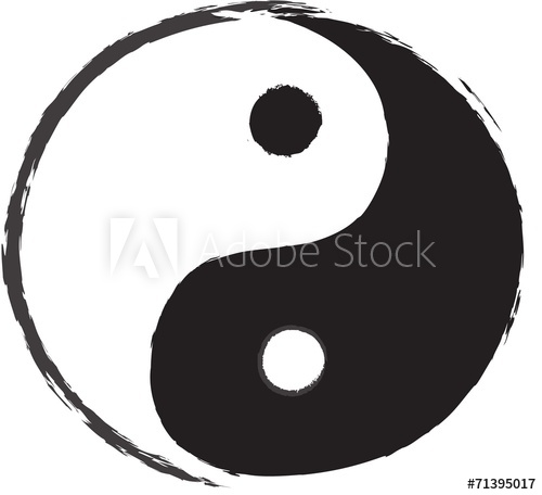 500x456 Yin Yang Symbol Drawing