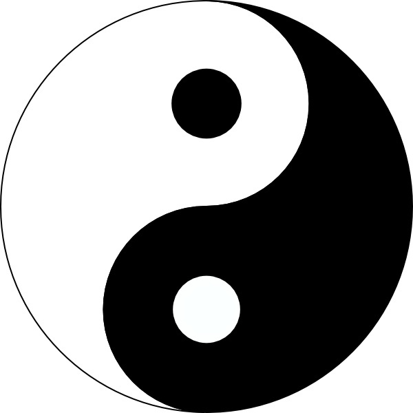 600x600 Yin Yang Clip Art Free Vector In Open Office Drawing
