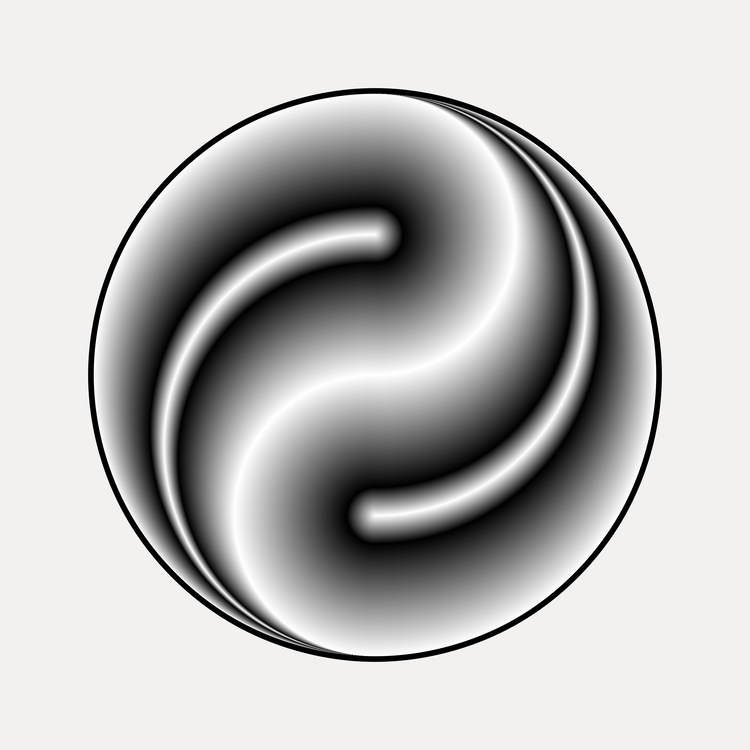 750x750 Yin And Yang Black And White Drawing Art Cc0