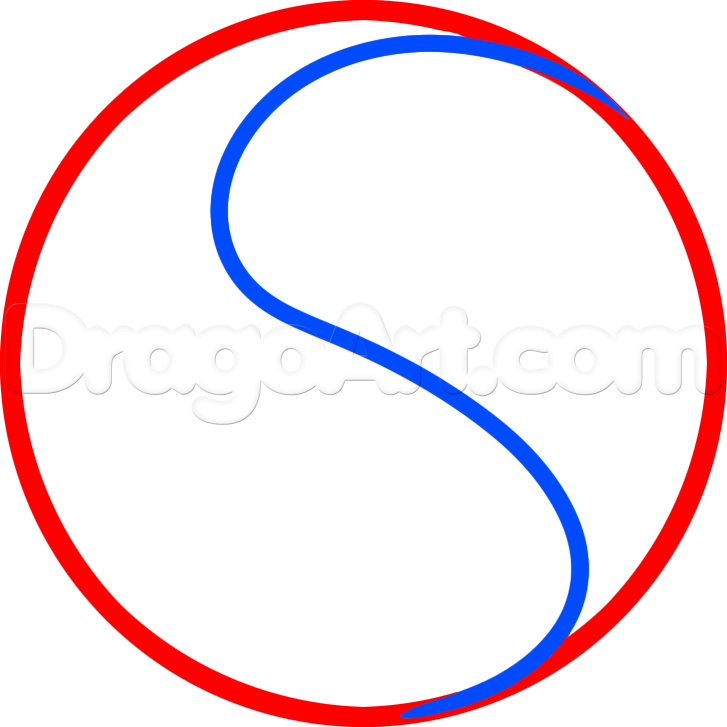 727x727 How To Draw A Melting Yin Yang