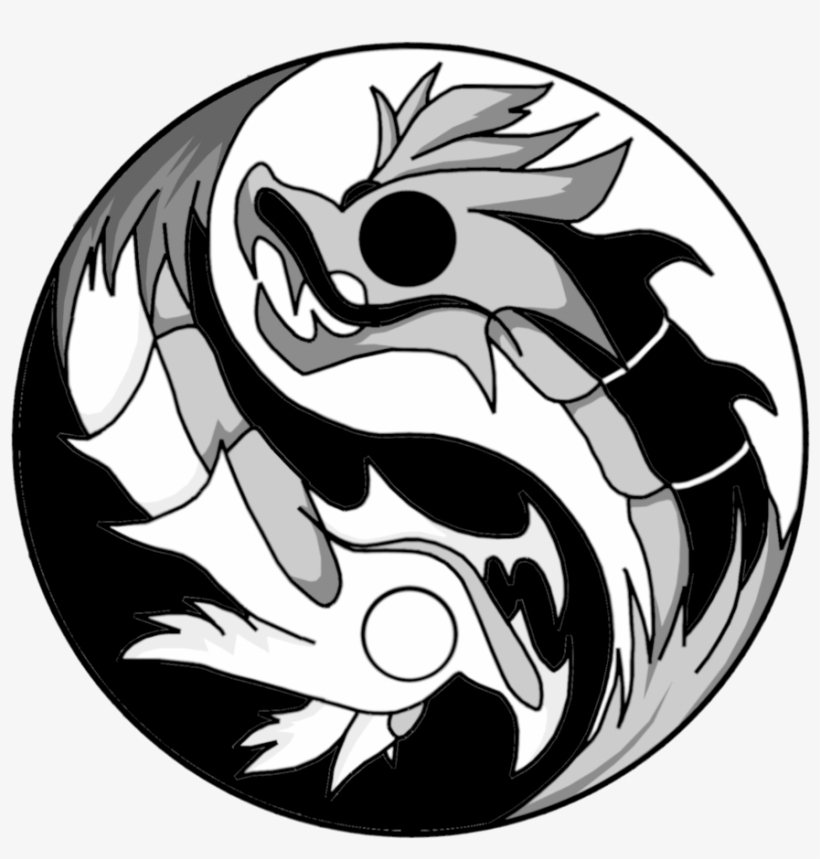 820x859 Tattoo Yin And Yang Chinese Dragon Drawing