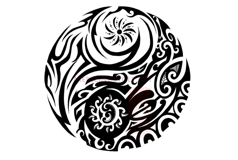 800x536 Polynesian Maori Yin Yang Tattoo Design Tattoo Ideas