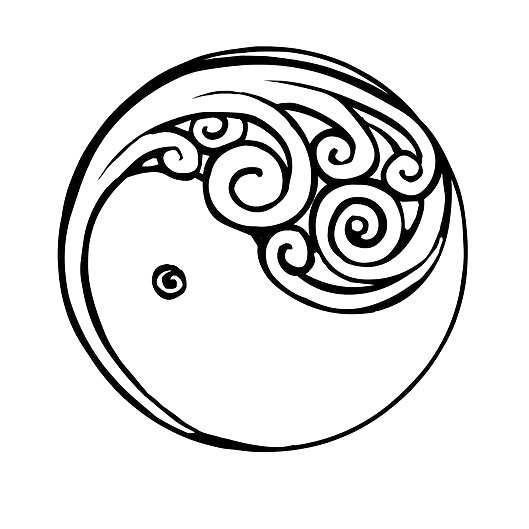 529x529 Yin Yang New Beginning Tattoo Design