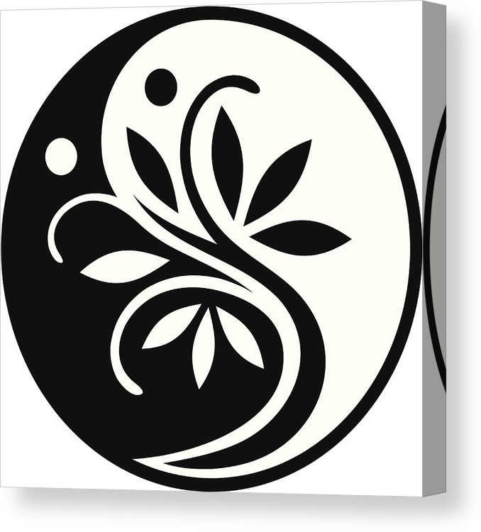 678x750 Yin Yang Tree Canvas Print Canvas Art