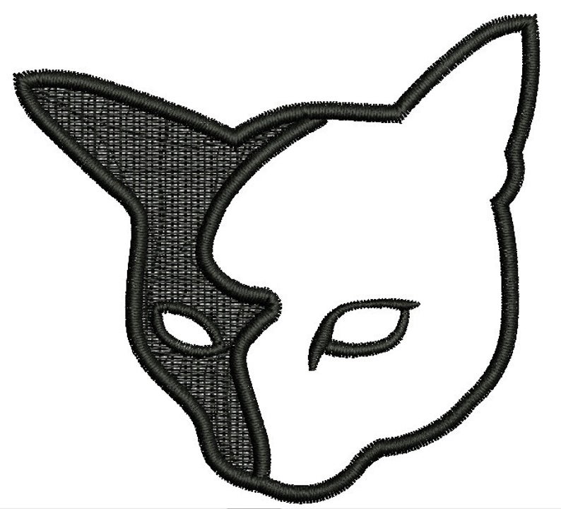 794x720 Yin Yang Cat Machine Embroidery Design Three Sizes Etsy