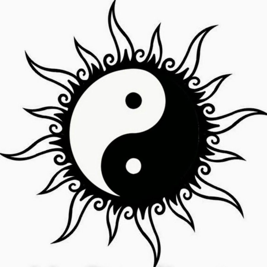 900x900 black tribal sun yin yang tattoo design ink yin yang tattoos