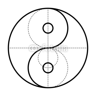 400x400 Yin Yang Symbol Of Harmony And Balance Flat Style Icon Black