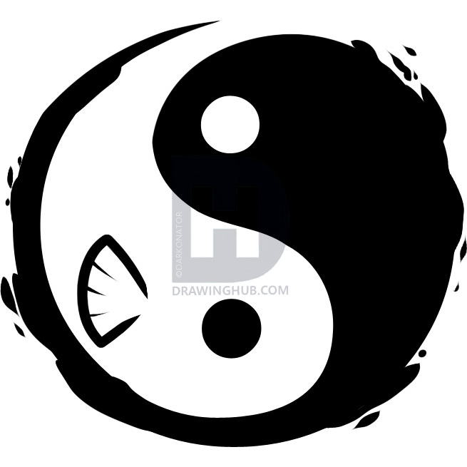 655x655 how to draw a yin yang tattoo, yin yang tattoo, step