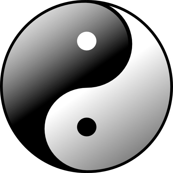 600x600 Yin Yang Clip Art Free Vector In Open Office Drawing