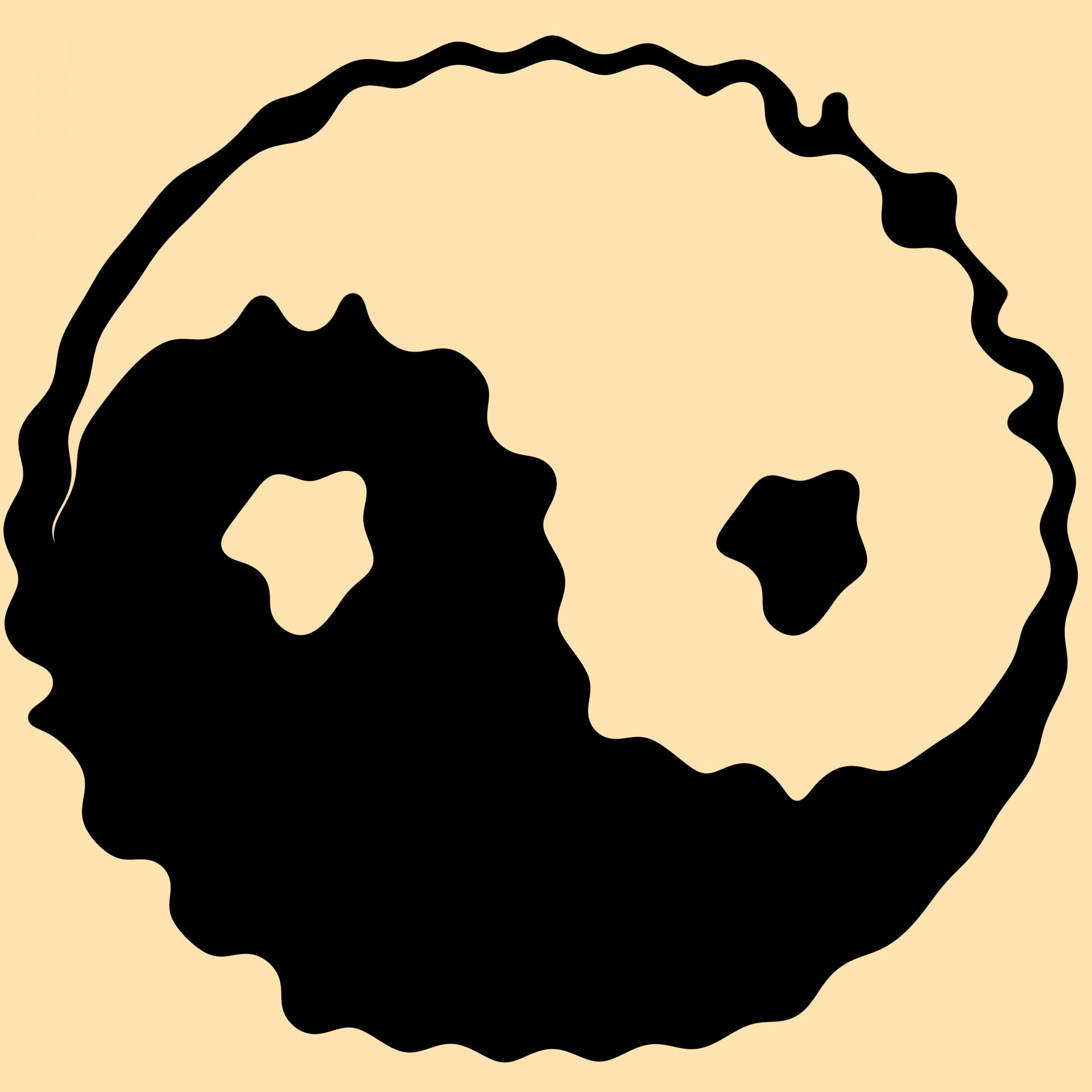 1920x1920 Distort, Yin, Yang, Sing, Sepia