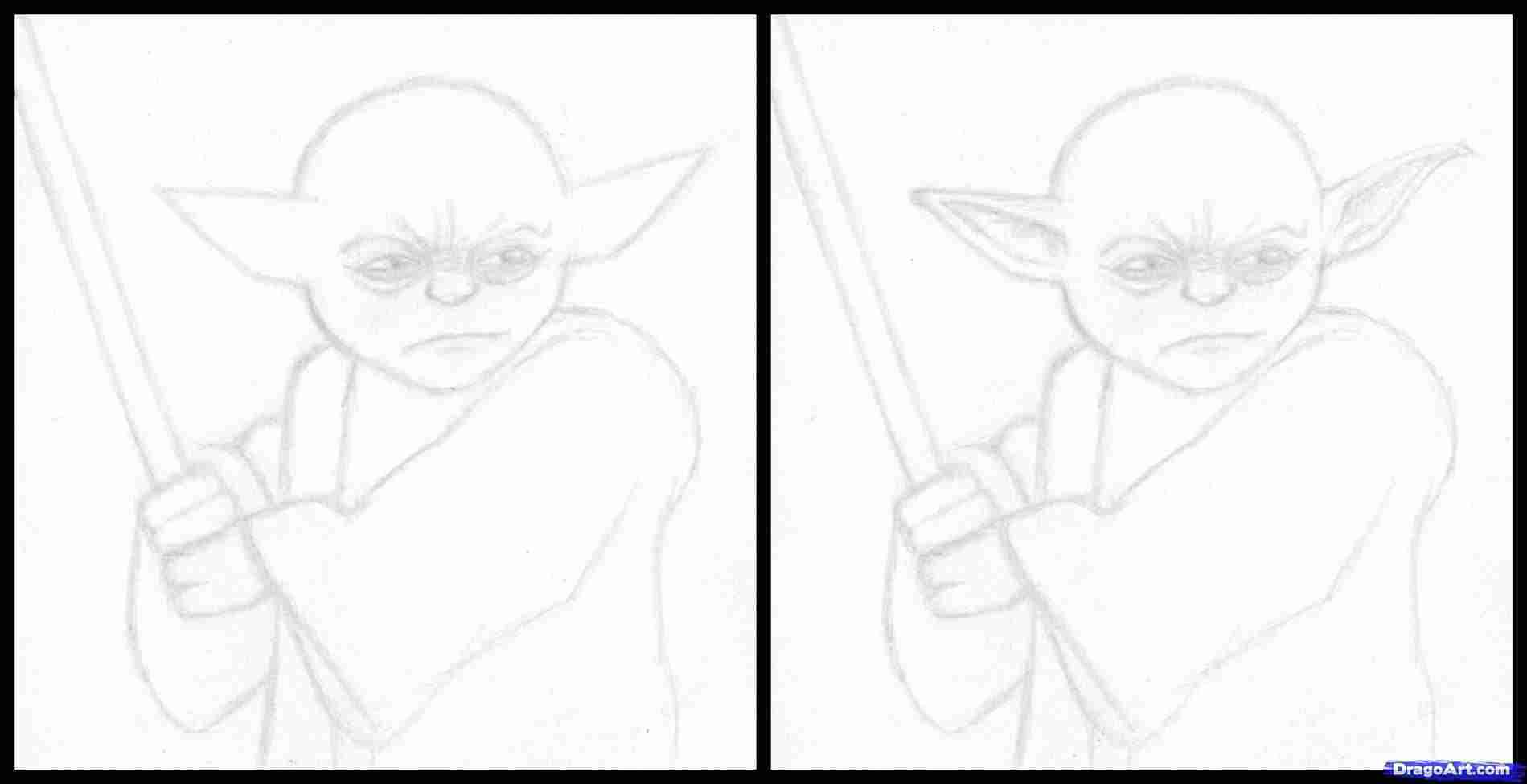 1899x975 Easy Drawing Yoda