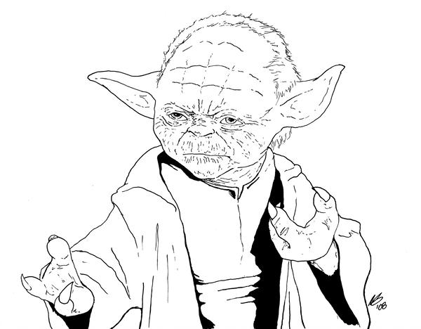 600x468 How To Draw Yoda With Lightsaber