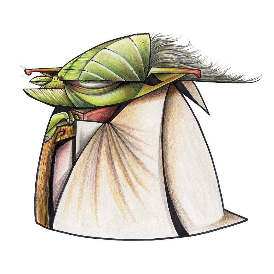 900x900 Yoda Drawing
