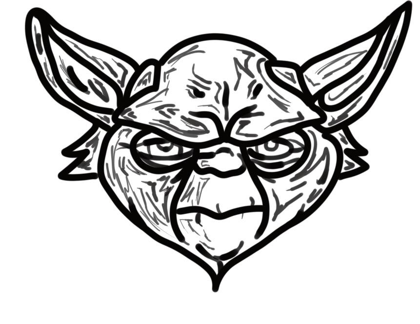 861x664 Here's A Quick Yoda Sketch I Did Starwars