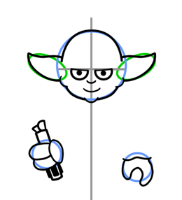 260x286 How To Draw Yoda From Star Wars