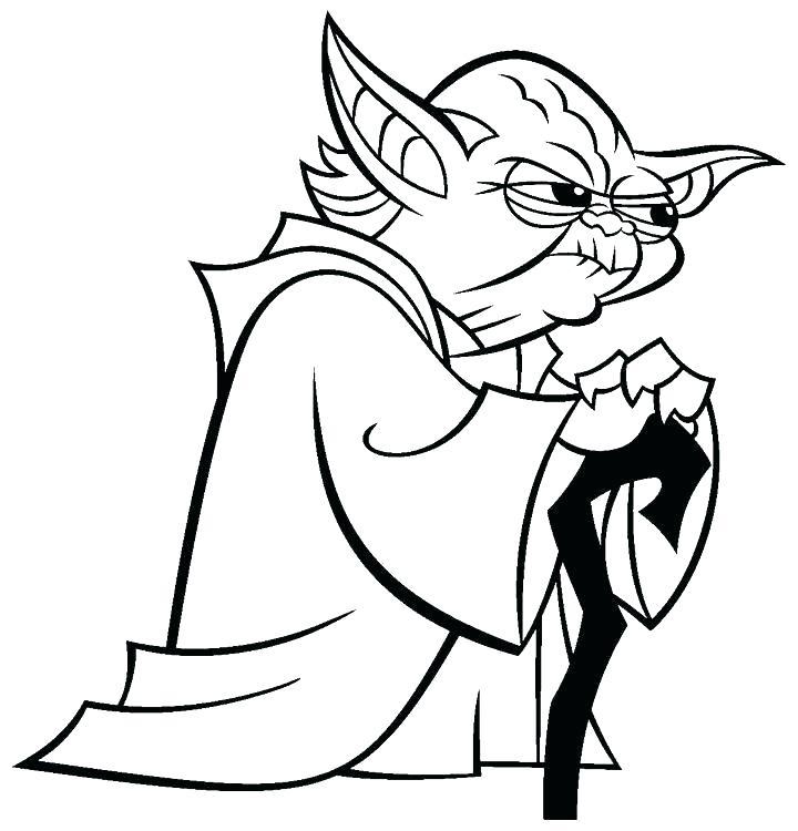 720x750 Yoda Coloring Pages
