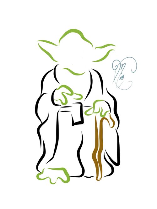 500x667 Yoda Line Art Line Art Yodacreated
