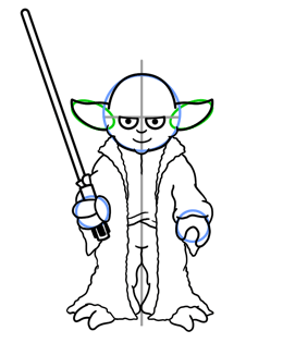 260x315 How To Draw Yoda From Star Wars