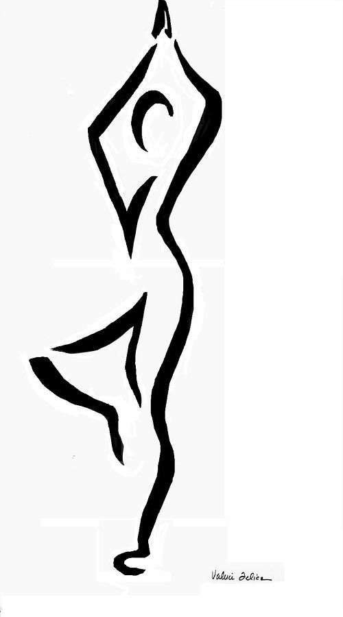 500x900 Yoga Drawing Pic Drawing Skill