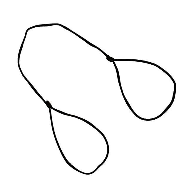 650x650 Yoga Mat Carry String Black