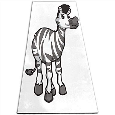 385x385 Yoga Mat Zebra Trendy Inch Thick Sports Mats