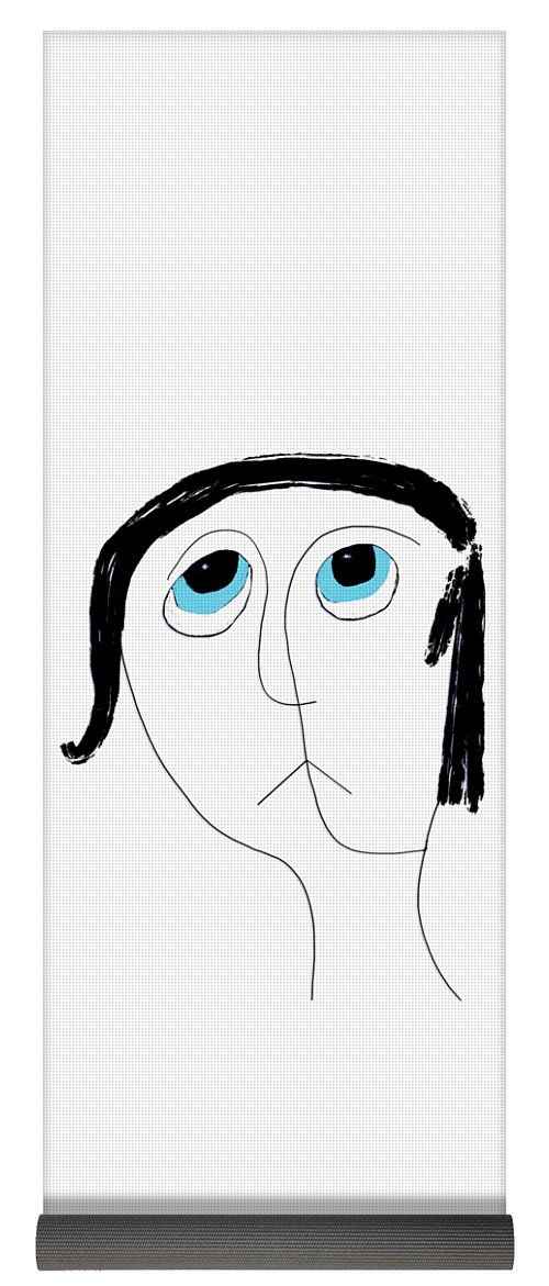 500x1171 Apple Pencil Drawings Yoga Mat Featuring The Drawing Etching