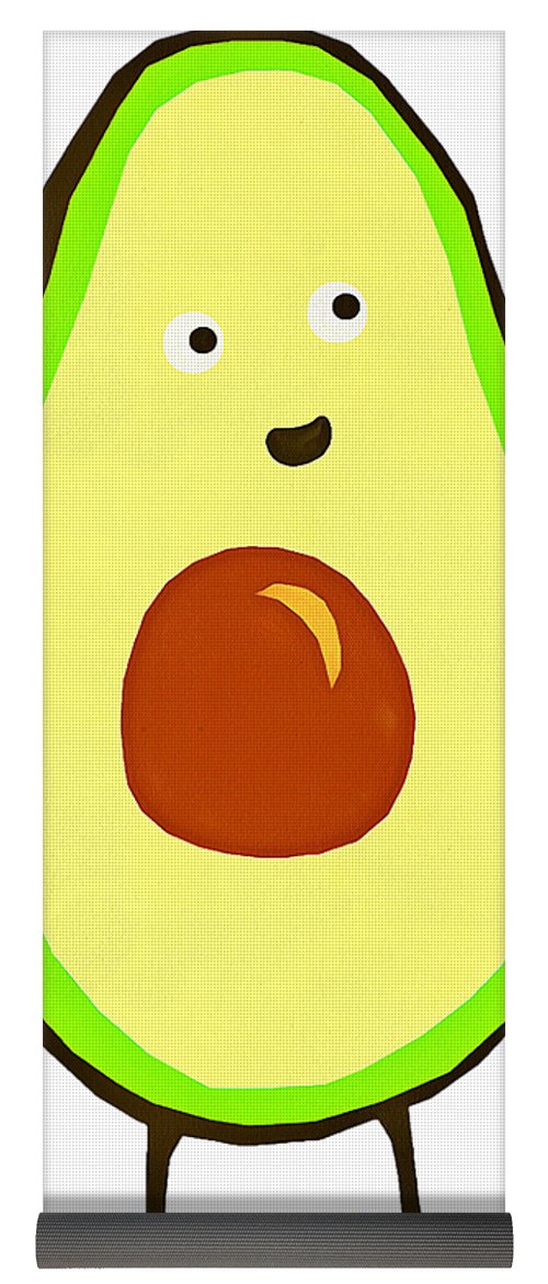 500x1171 Avocado Fruit Yoga Mat For Sale