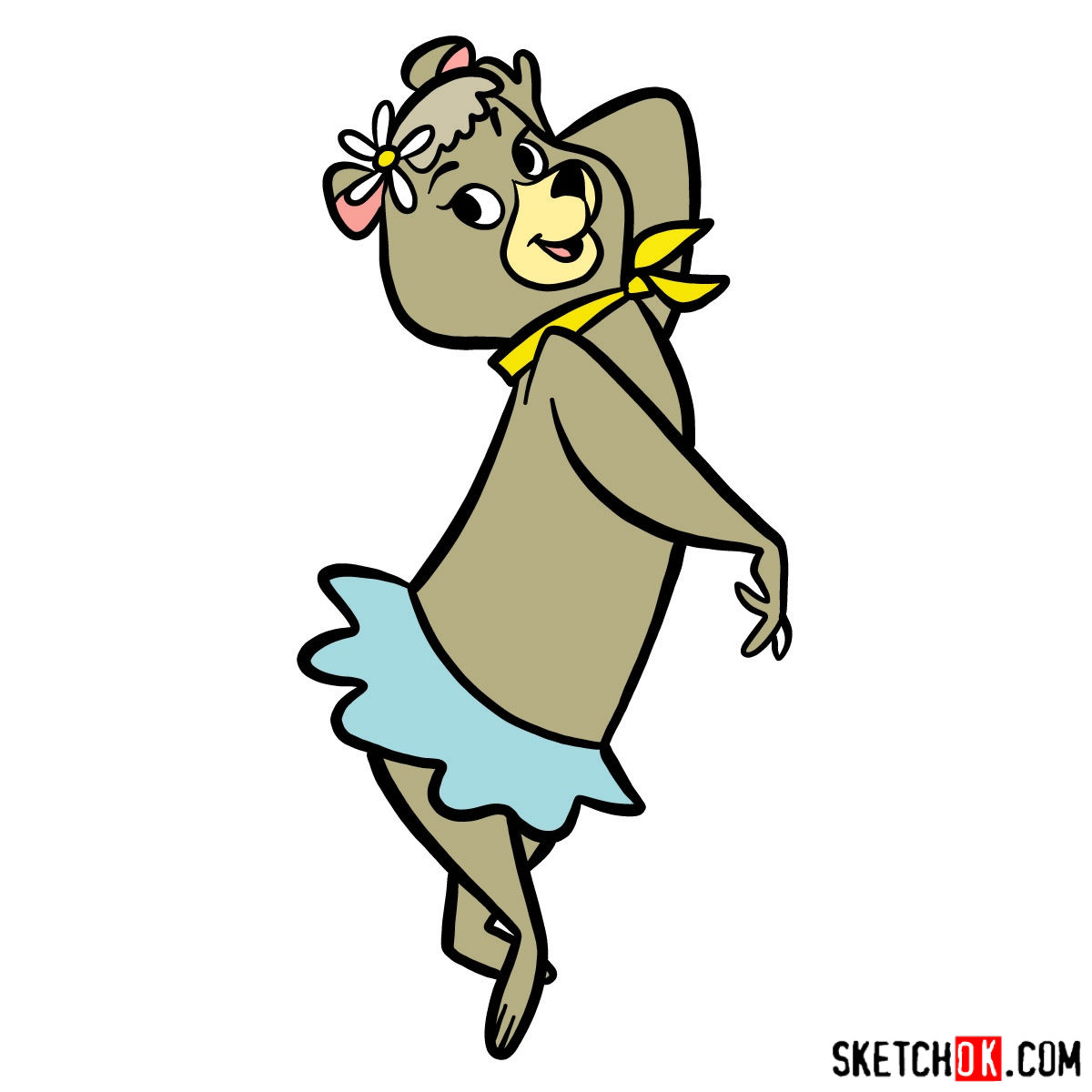 1200x1200 How To Draw Cindy Bear Yogi Bear