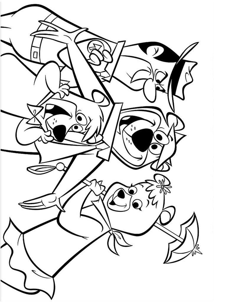 769x1024 Vexy And Hackus Coloring Pages New Yogi Bear And Boo Boo Ranger