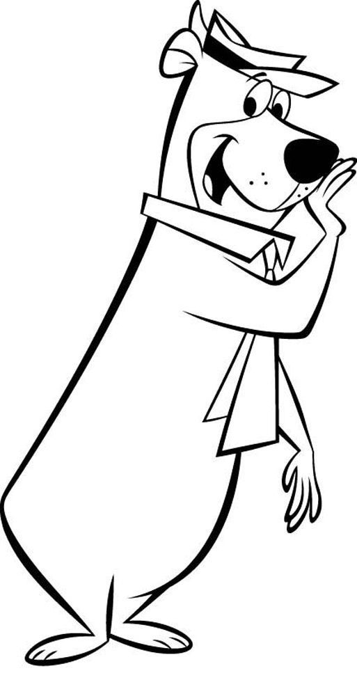 513x1000 Yogi Bear Coloring