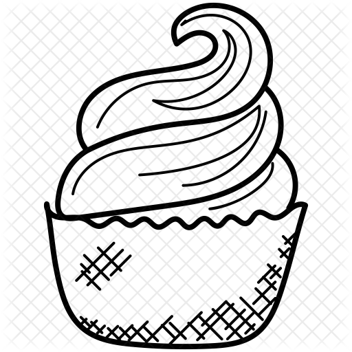 512x512 Frozen Yogurt Icon Of Doodle Style