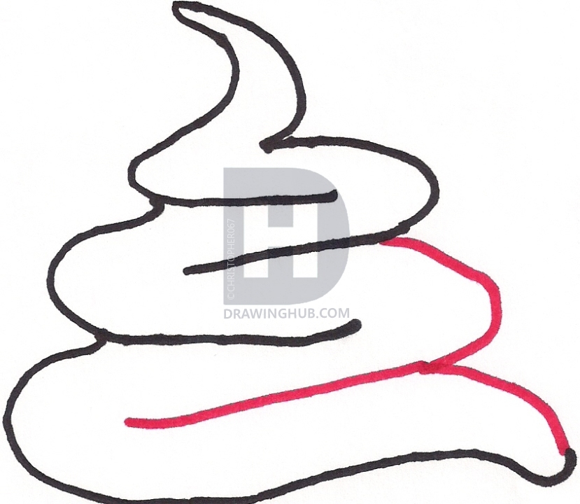 829x720 How To Draw Frozen Yogurt, Step