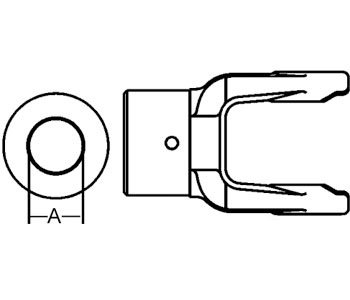 350x300 Domestic Implement Yoke Shear Pin Wpin Hole Part No