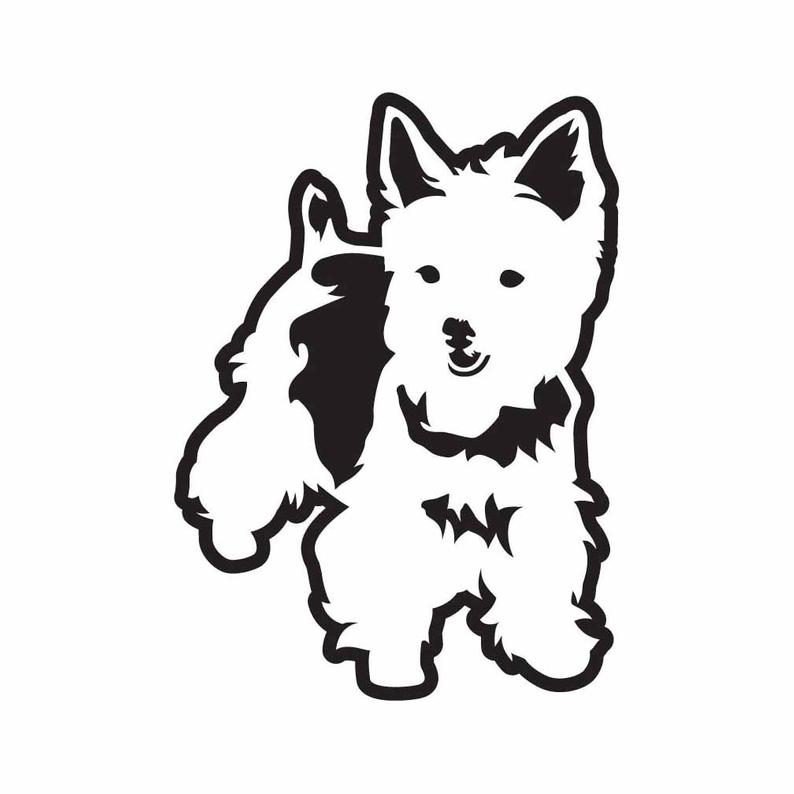 794x794 Yorkie Dog Puppy Vector Dxf Vinyl Cutter Etsy