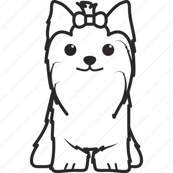 Yorkie Cartoon Drawing | Free download on ClipArtMag