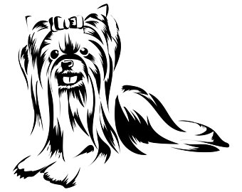 340x270 Yorkie Clipart Etsy