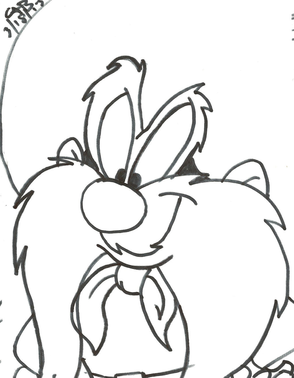 1024x1314 drawing yosemite sam