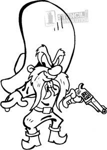 214x300 Yosemite Sam Stencil Stencils Templates For Bad Asses