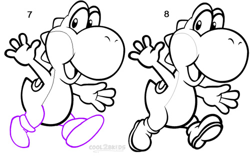 500x313 How To Draw Yoshi