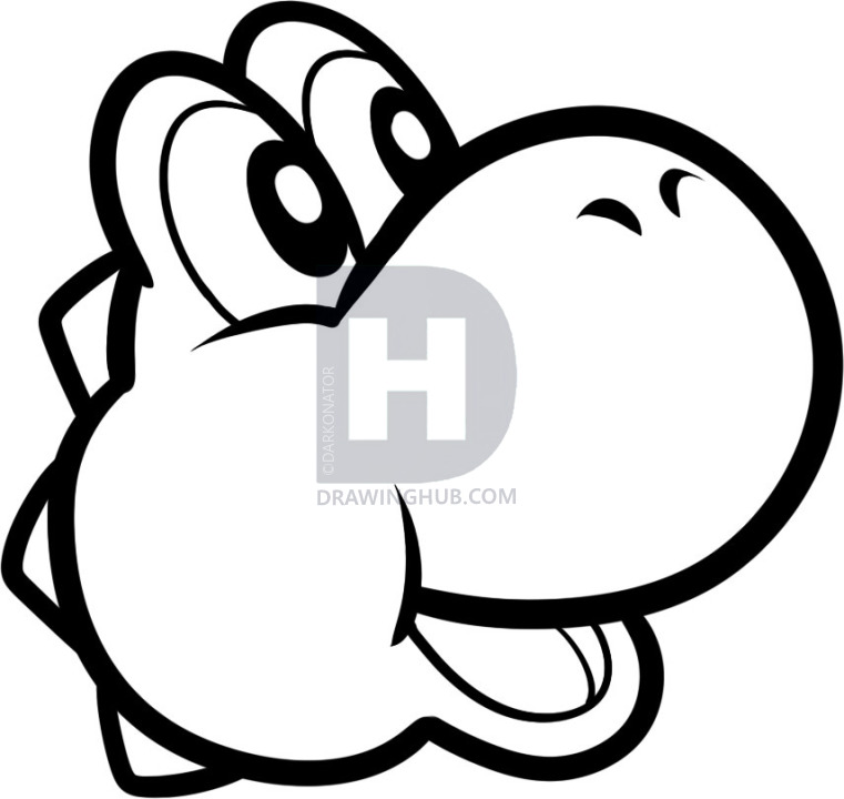 761x720 How To Draw Yoshi Easy, Step