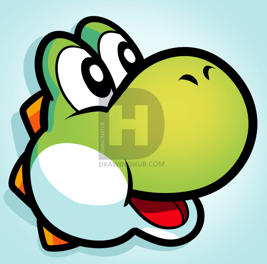 915x903 How To Draw Yoshi Easy, Step