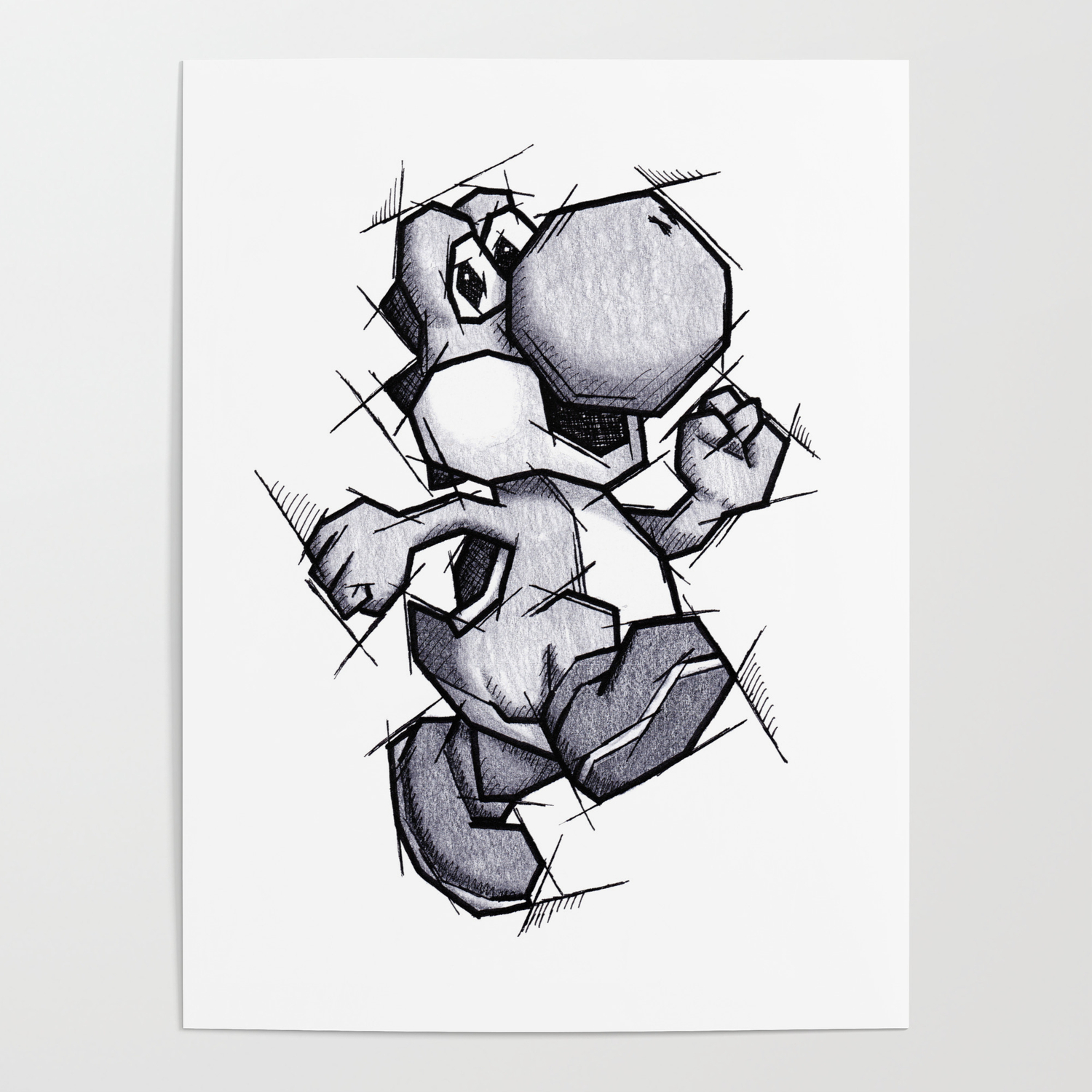 1500x1500 Yoshi Handmade Drawing, Games Art, Super Mario, Nintendo Art