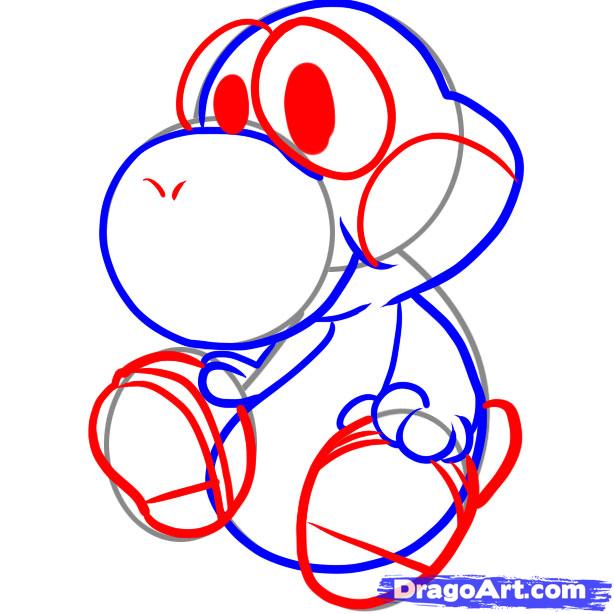 Yoshi Drawing Step By Step | Free download on ClipArtMag