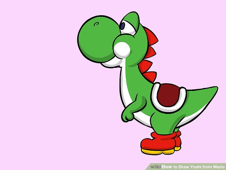 728x546 How To Draw Yoshi From Mario